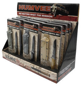 Humvee Adventure Gear mini USMC combat neck knives, pack of 12.